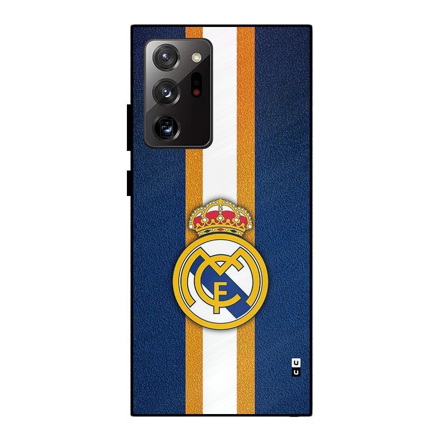 Real Madrid Stripes Metal Back Case for Galaxy Note 20 Ultra