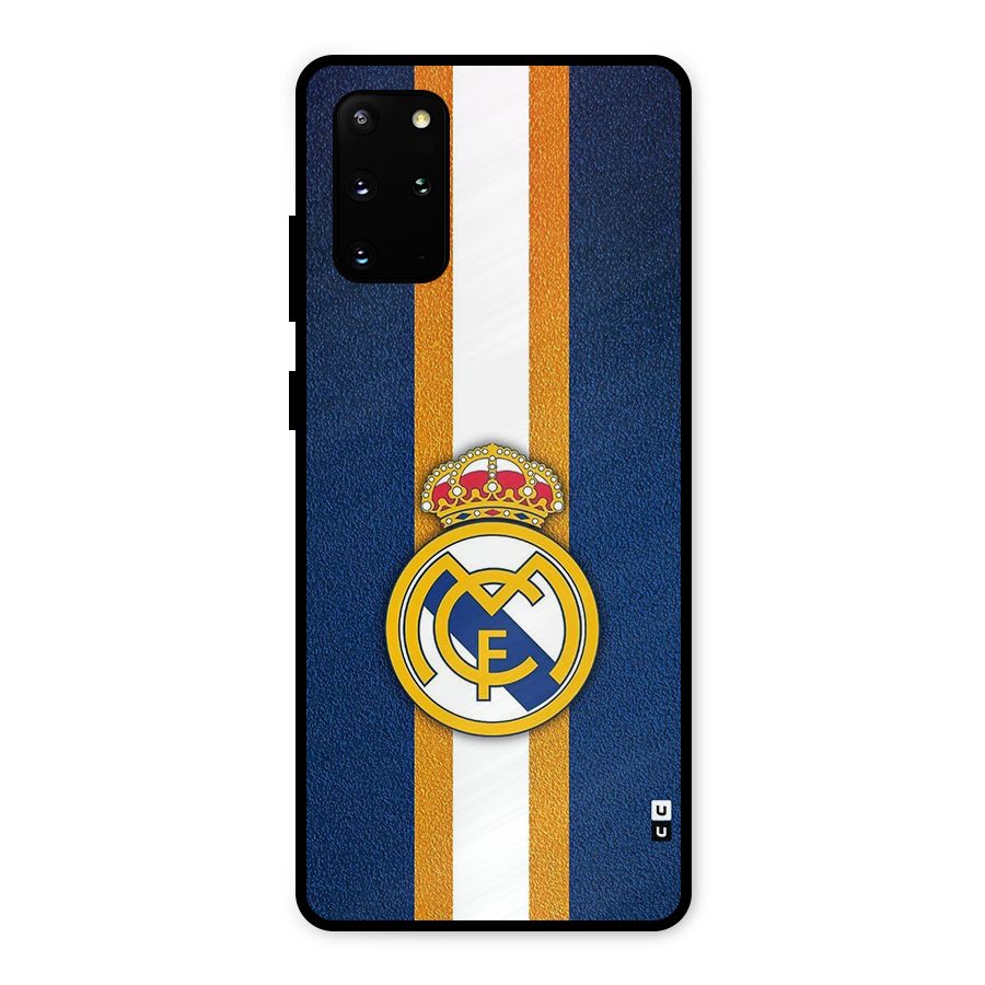 Real Madrid Stripes Metal Back Case for Galaxy S20 Plus