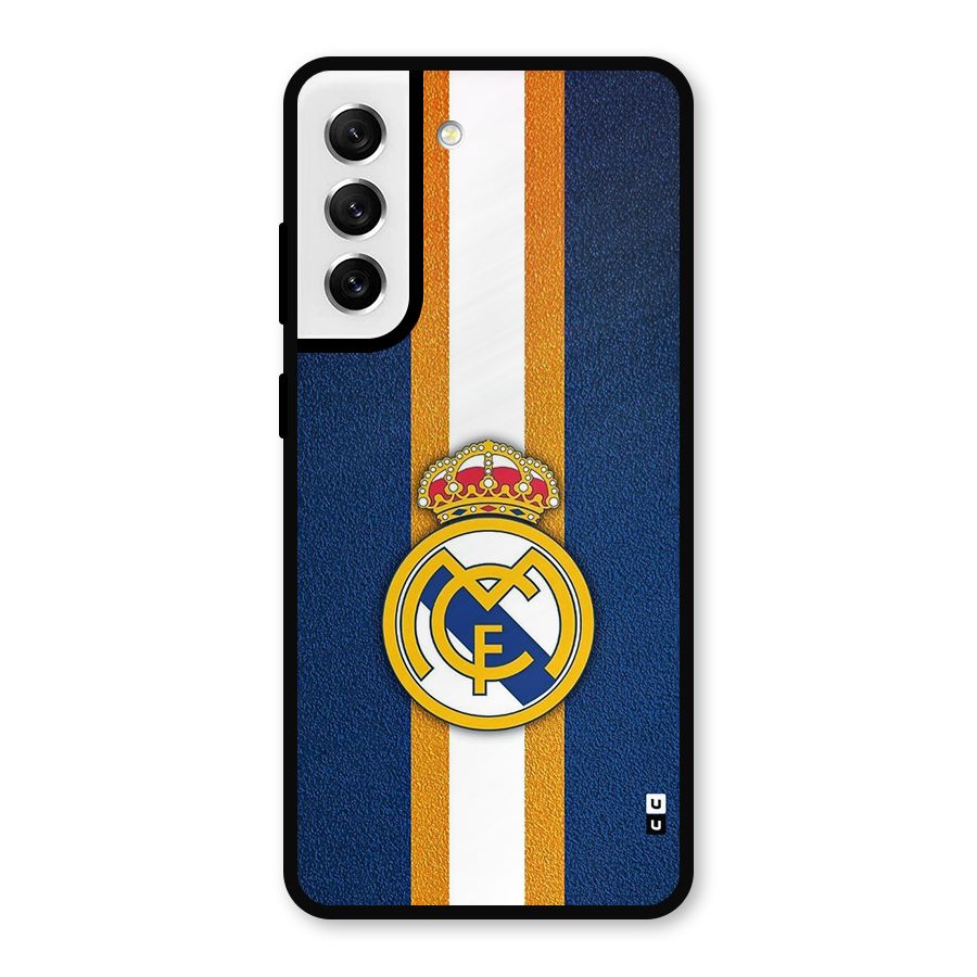 Real Madrid Stripes Metal Back Case for Galaxy S21 FE 5G