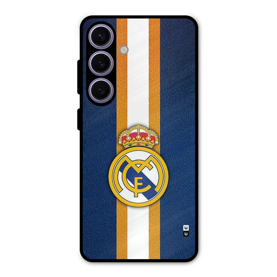 Real Madrid Stripes Metal Back Case for Galaxy S24