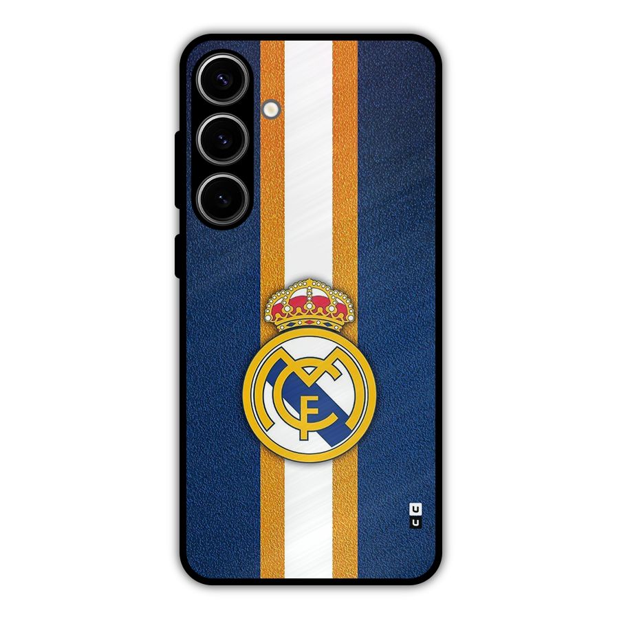Real Madrid Stripes Metal Back Case for Galaxy S24 Plus