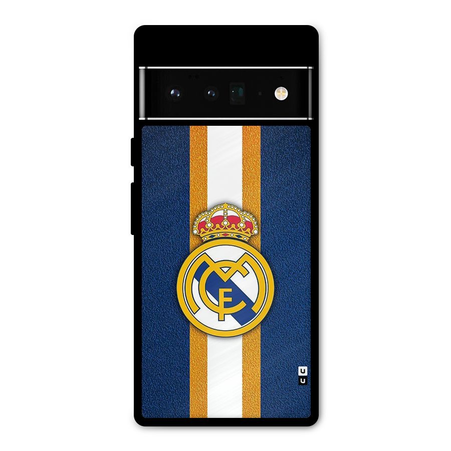 Real Madrid Stripes Metal Back Case for Google Pixel 6 Pro