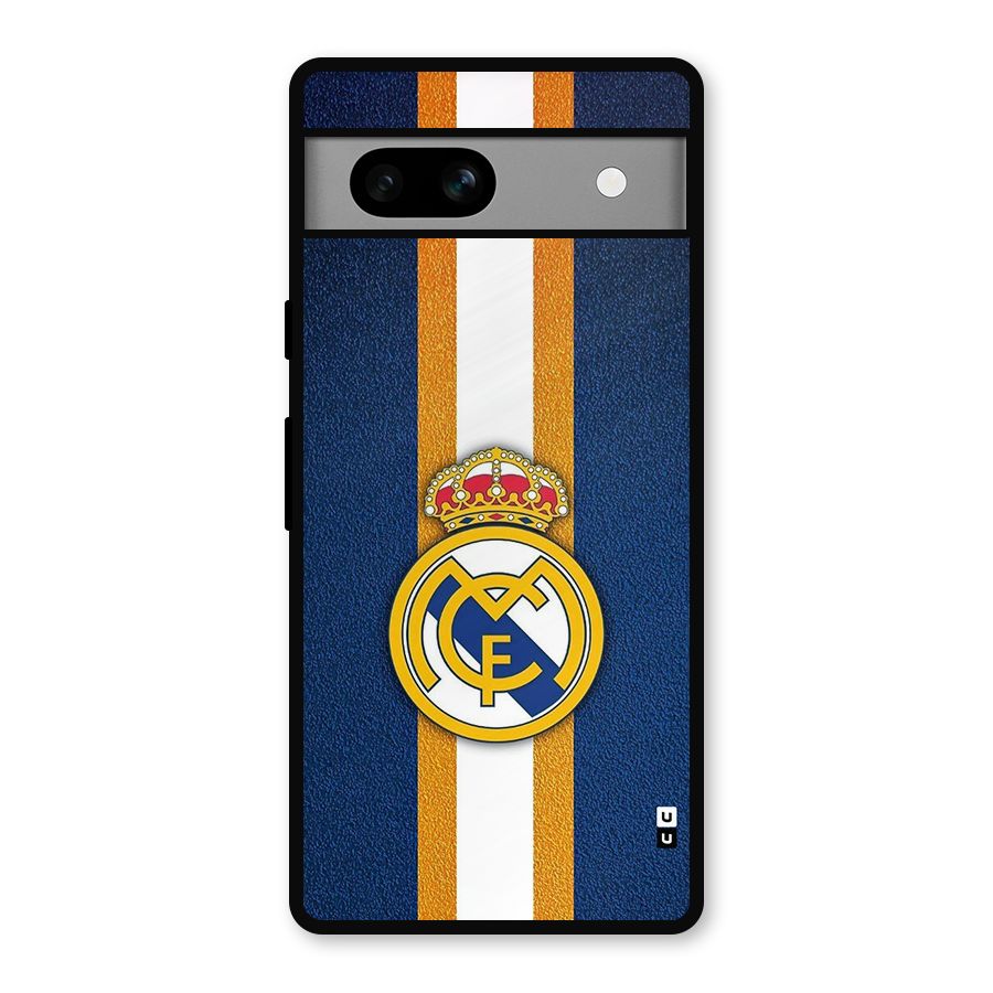 Real Madrid Stripes Metal Back Case for Google Pixel 7a