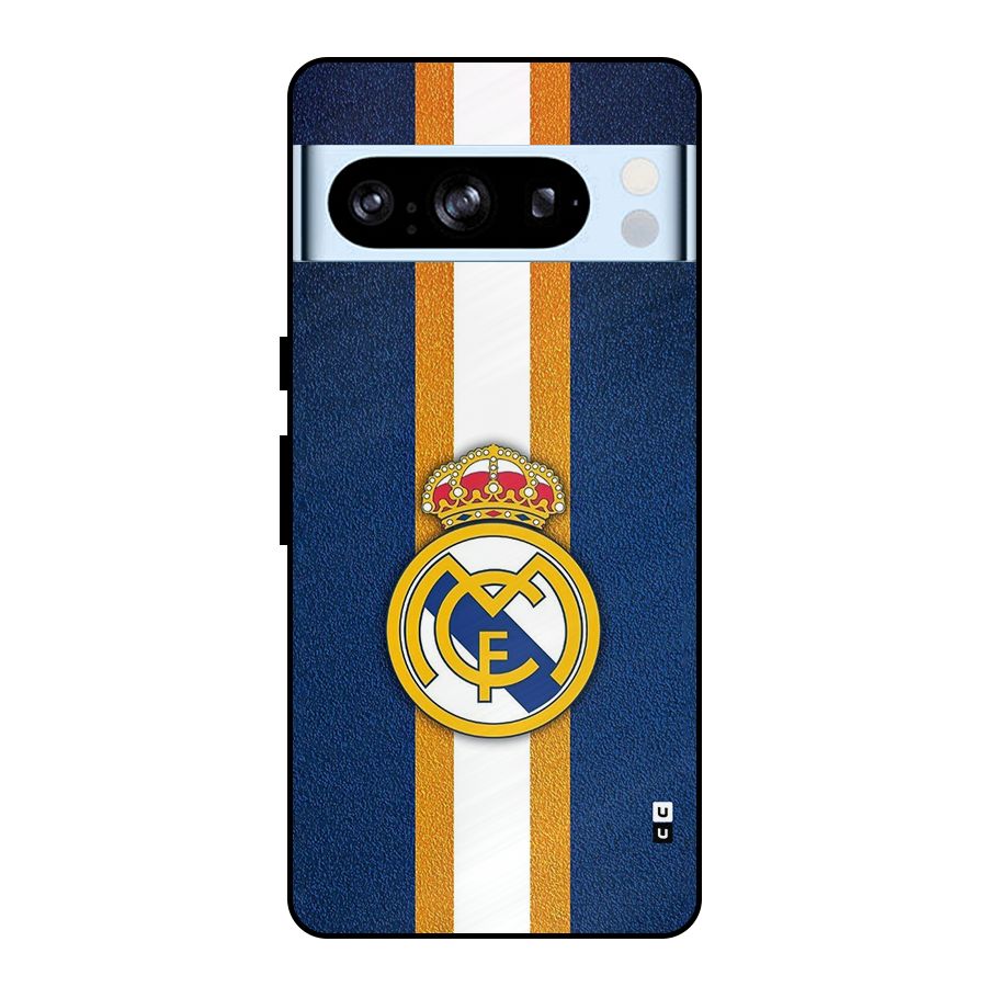 Real Madrid Stripes Metal Back Case for Google Pixel 8 Pro