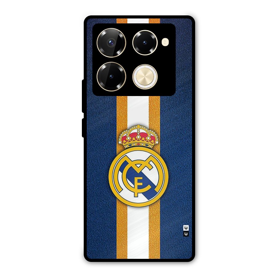 Real Madrid Stripes Metal Back Case for Infinix Note 40 Pro