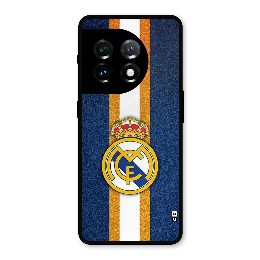 Real Madrid Stripes Metal Back Case for OnePlus 11