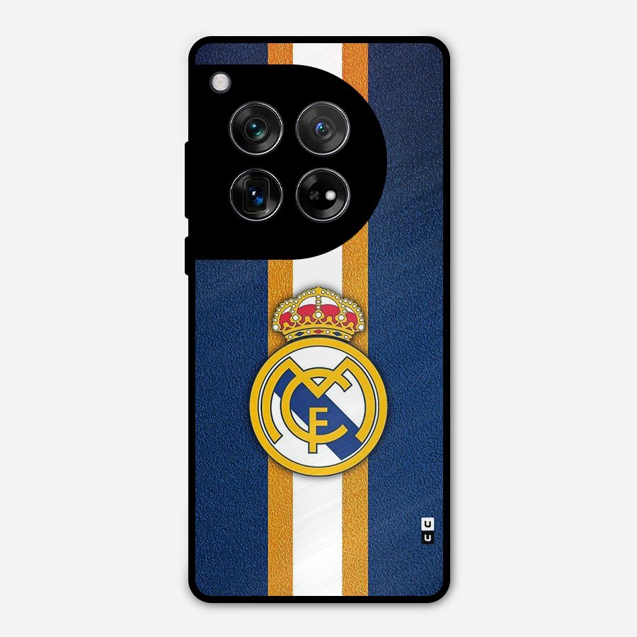 Real Madrid Stripes Metal Back Case for OnePlus 12