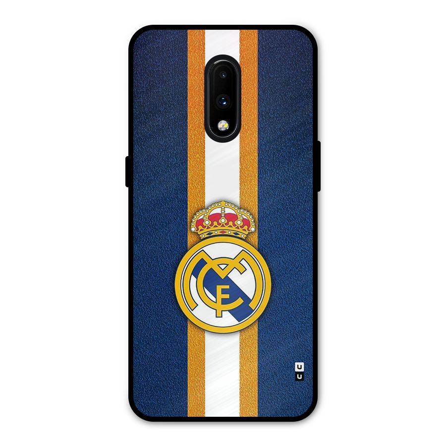 Real Madrid Stripes Metal Back Case for OnePlus 7
