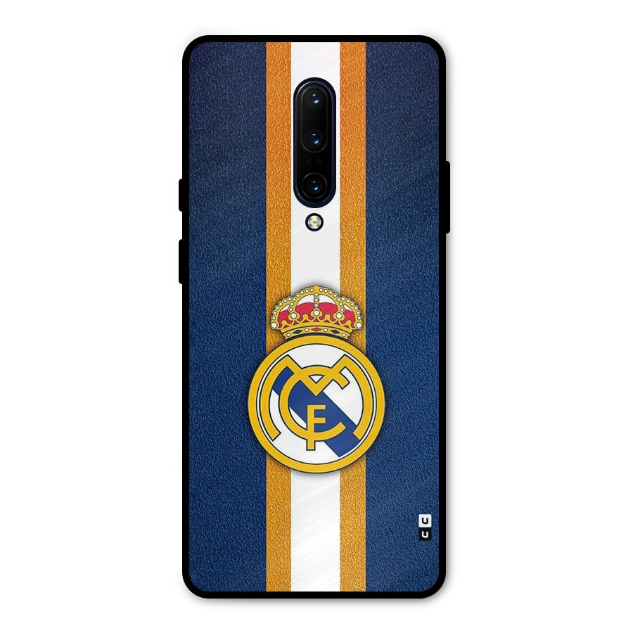Real Madrid Stripes Metal Back Case for OnePlus 7 Pro