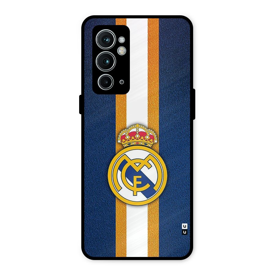 Real Madrid Stripes Metal Back Case for OnePlus 9RT 5G