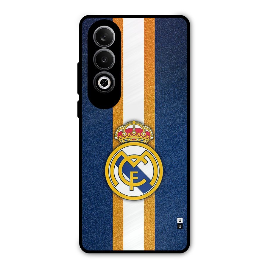 Real Madrid Stripes Metal Back Case for OnePlus Nord CE4