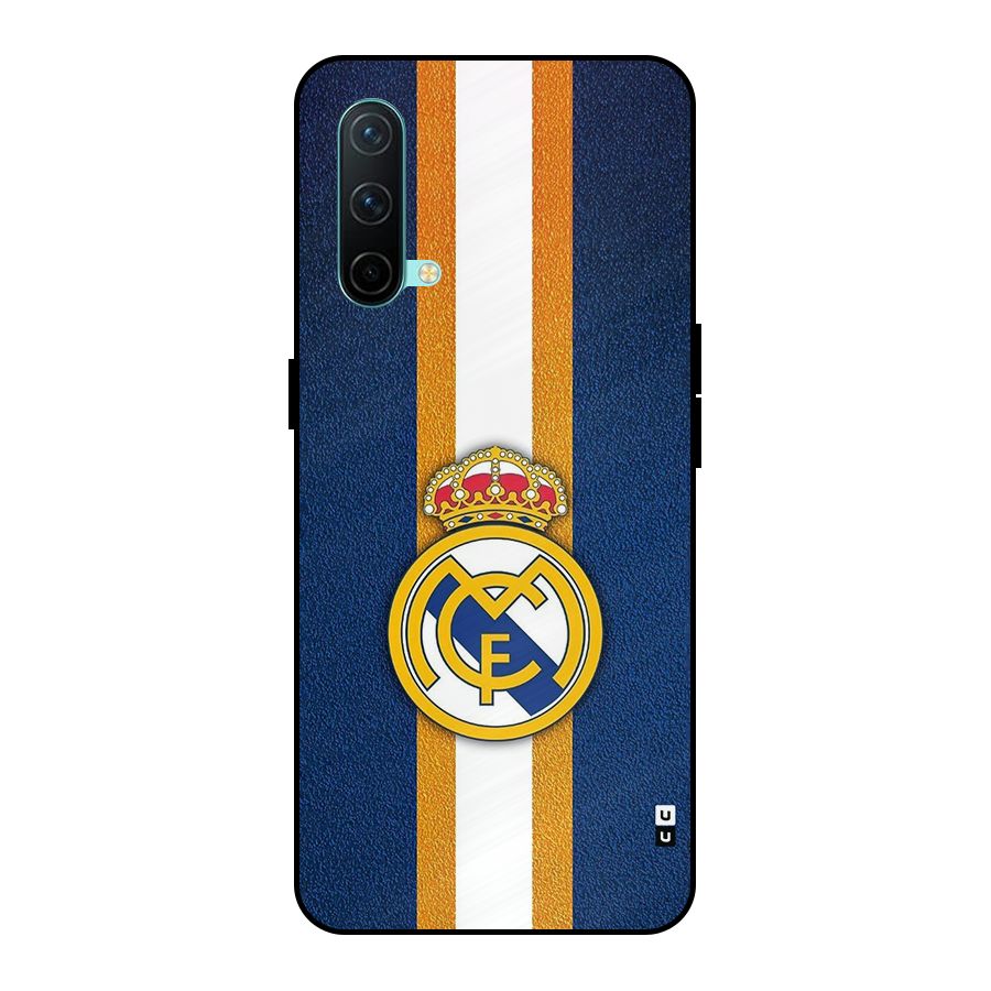 Real Madrid Stripes Metal Back Case for OnePlus Nord CE 5G