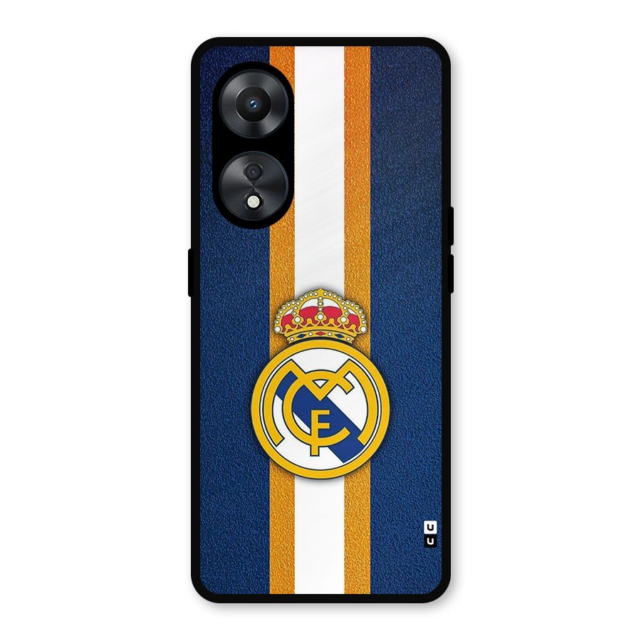 Real Madrid Stripes Metal Back Case for Oppo A78