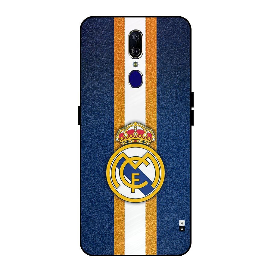 Real Madrid Stripes Metal Back Case for Oppo F11