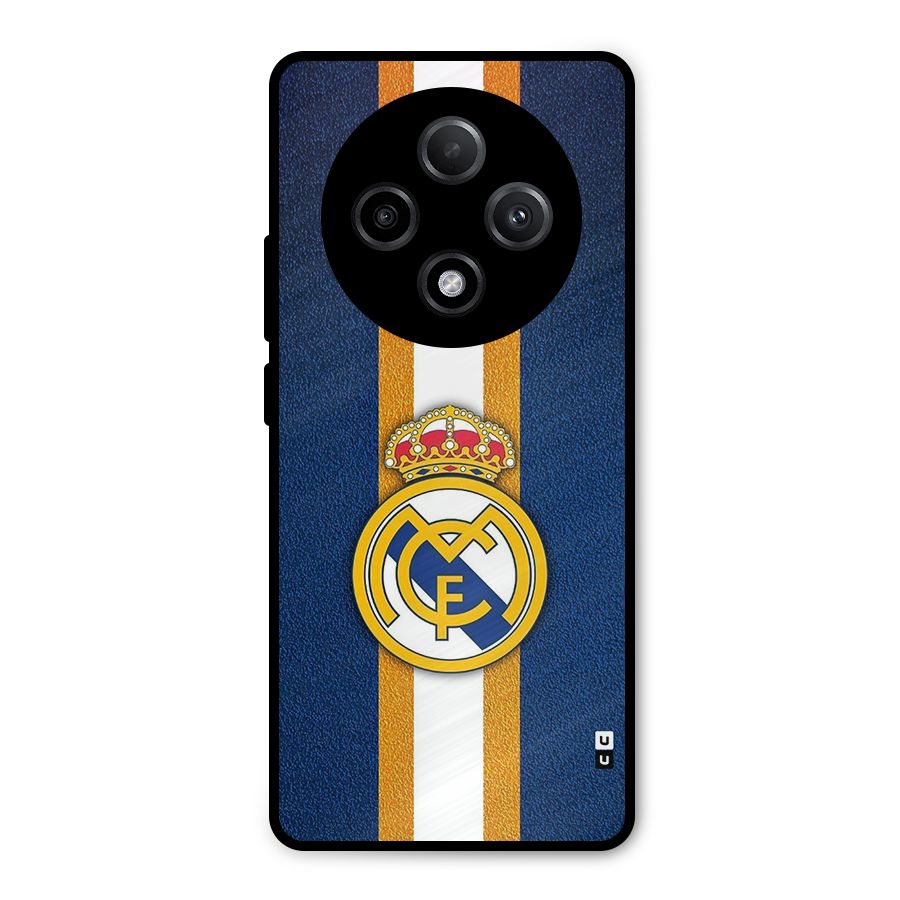 Real Madrid Stripes Metal Back Case for Oppo F27 Pro Plus