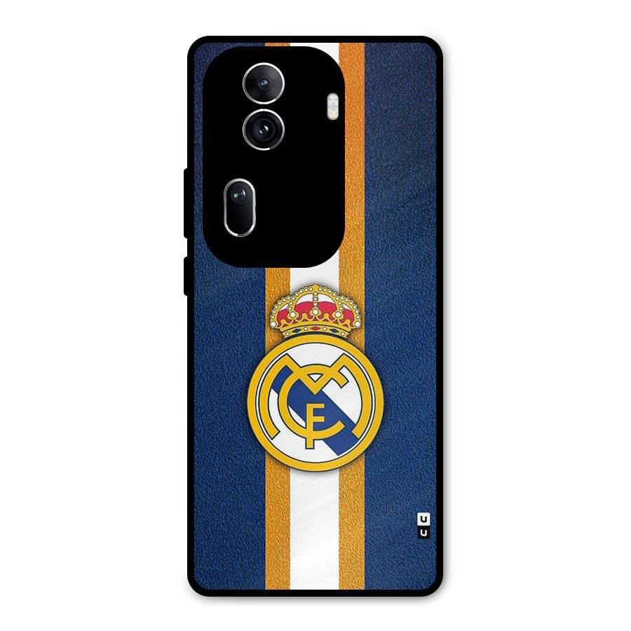 Real Madrid Stripes Metal Back Case for Oppo Reno11 Pro 5G