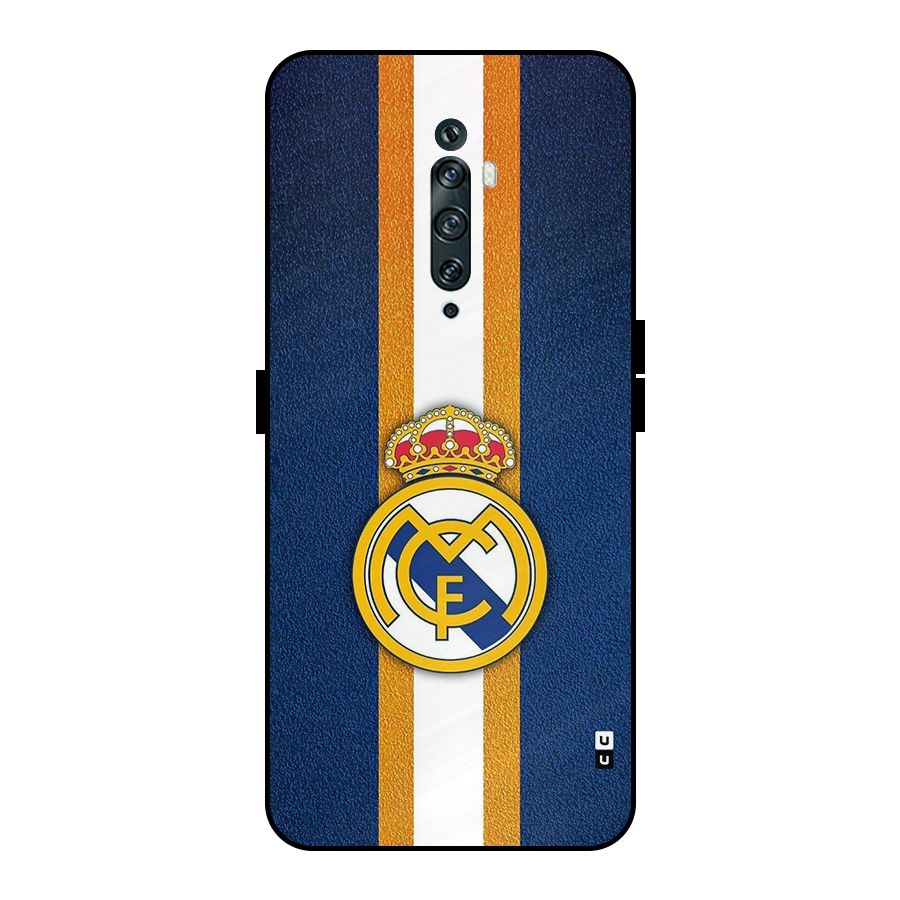 Real Madrid Stripes Metal Back Case for Oppo Reno2 Z