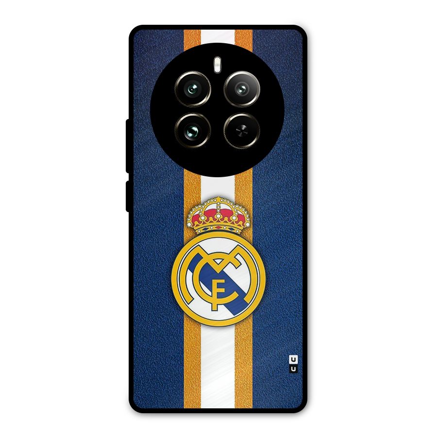 Real Madrid Stripes Metal Back Case for Realme 12 Pro
