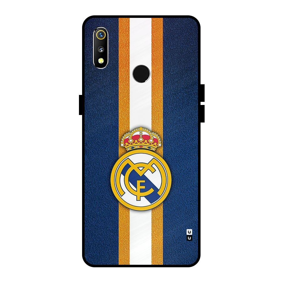 Real Madrid Stripes Metal Back Case for Realme 3i