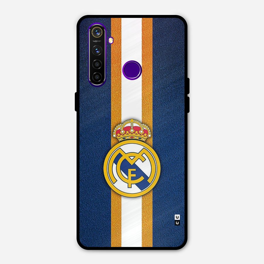 Real Madrid Stripes Metal Back Case for Realme 5 Pro