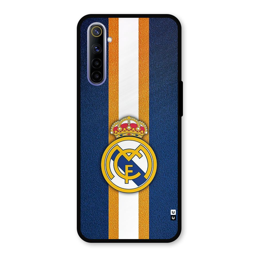 Real Madrid Stripes Metal Back Case for Realme 6i