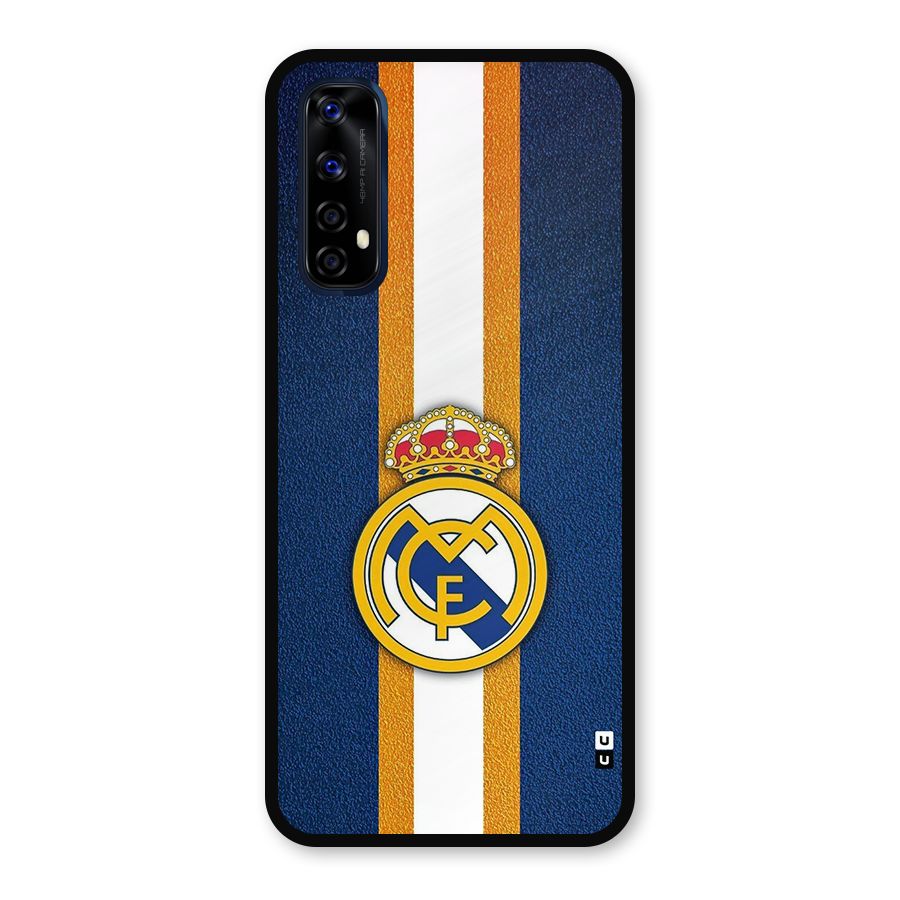 Real Madrid Stripes Metal Back Case for Realme 7