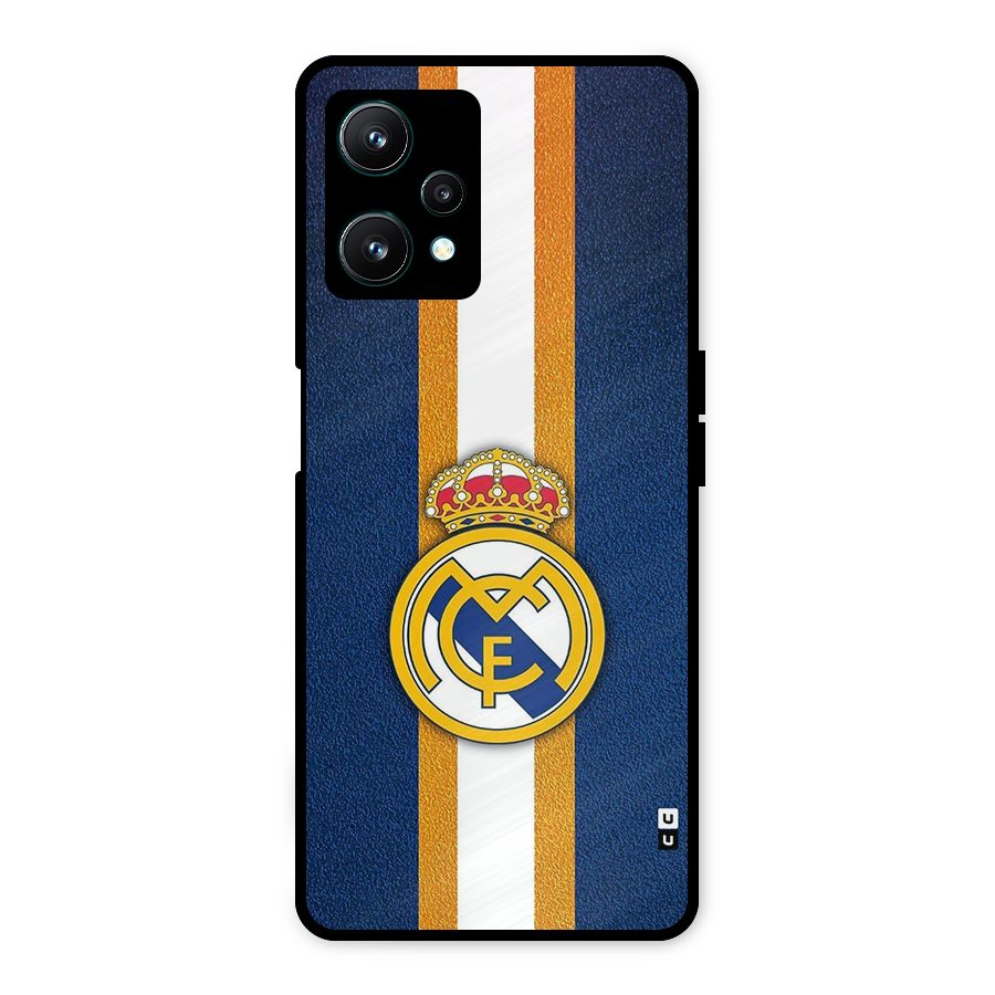 Real Madrid Stripes Metal Back Case for Realme 9 Pro 5G
