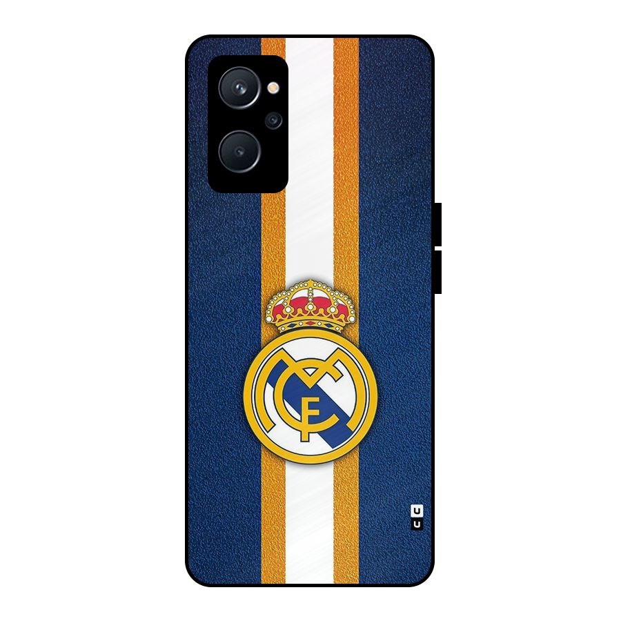 Real Madrid Stripes Metal Back Case for Realme 9i 5G