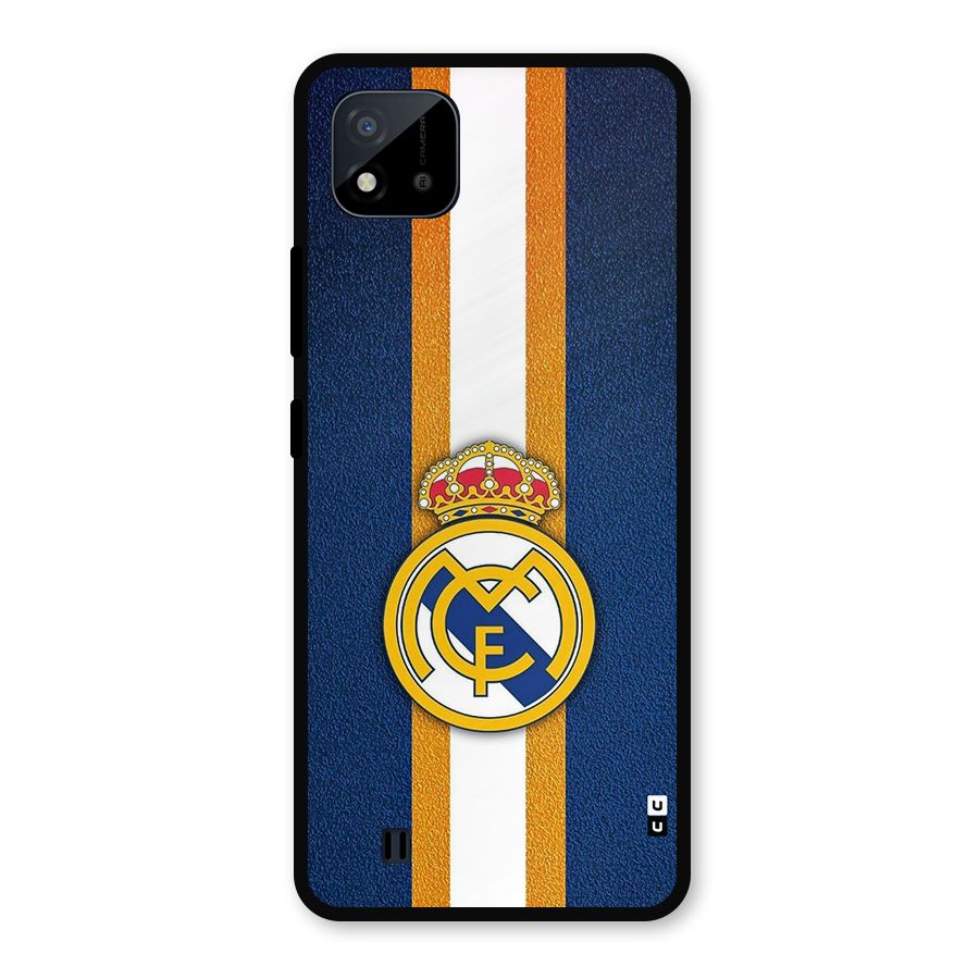 Real Madrid Stripes Metal Back Case for Realme C11 2021