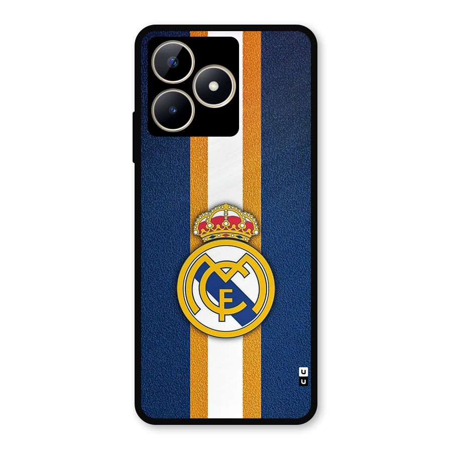 Real Madrid Stripes Metal Back Case for Realme C53