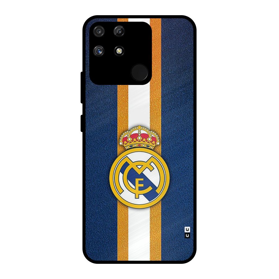 Real Madrid Stripes Metal Back Case for Realme Narzo 50A