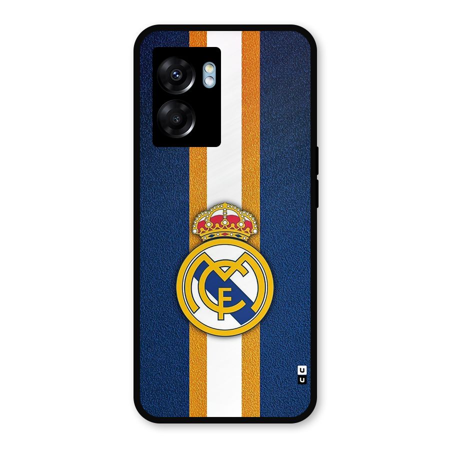 Real Madrid Stripes Metal Back Case for Realme Narzo 50 5G