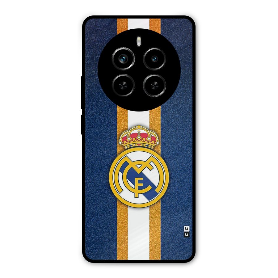 Real Madrid Stripes Metal Back Case for Realme P1 Pro