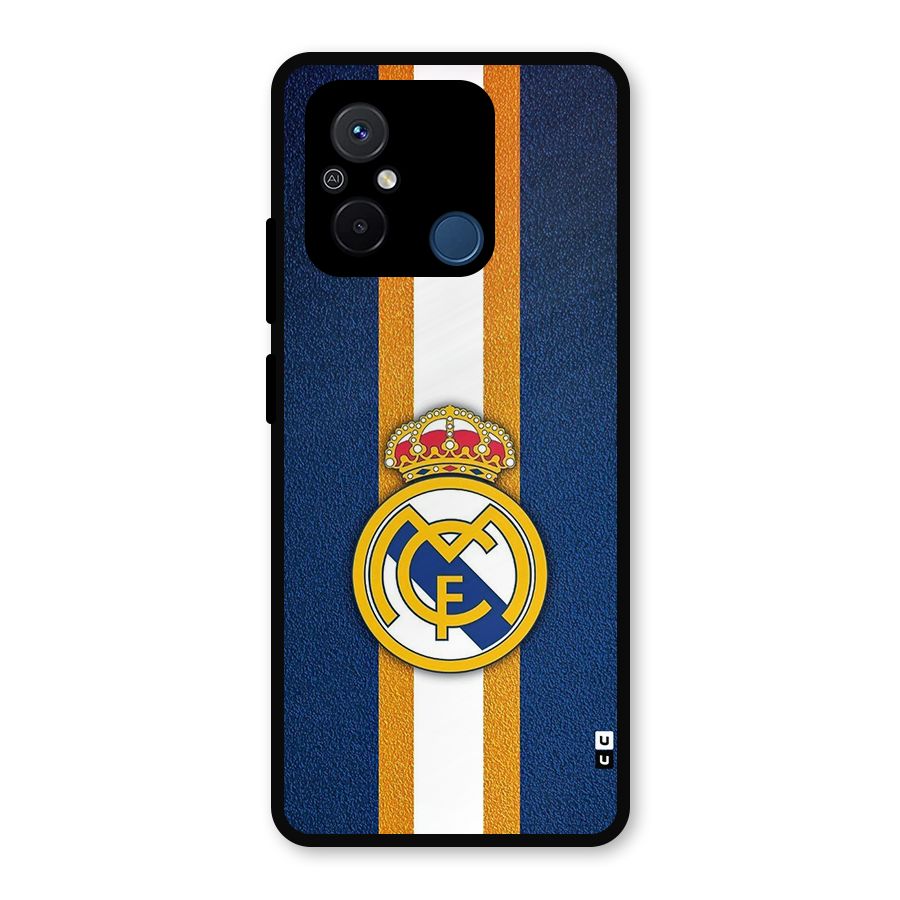 Real Madrid Stripes Metal Back Case for Redmi 12C
