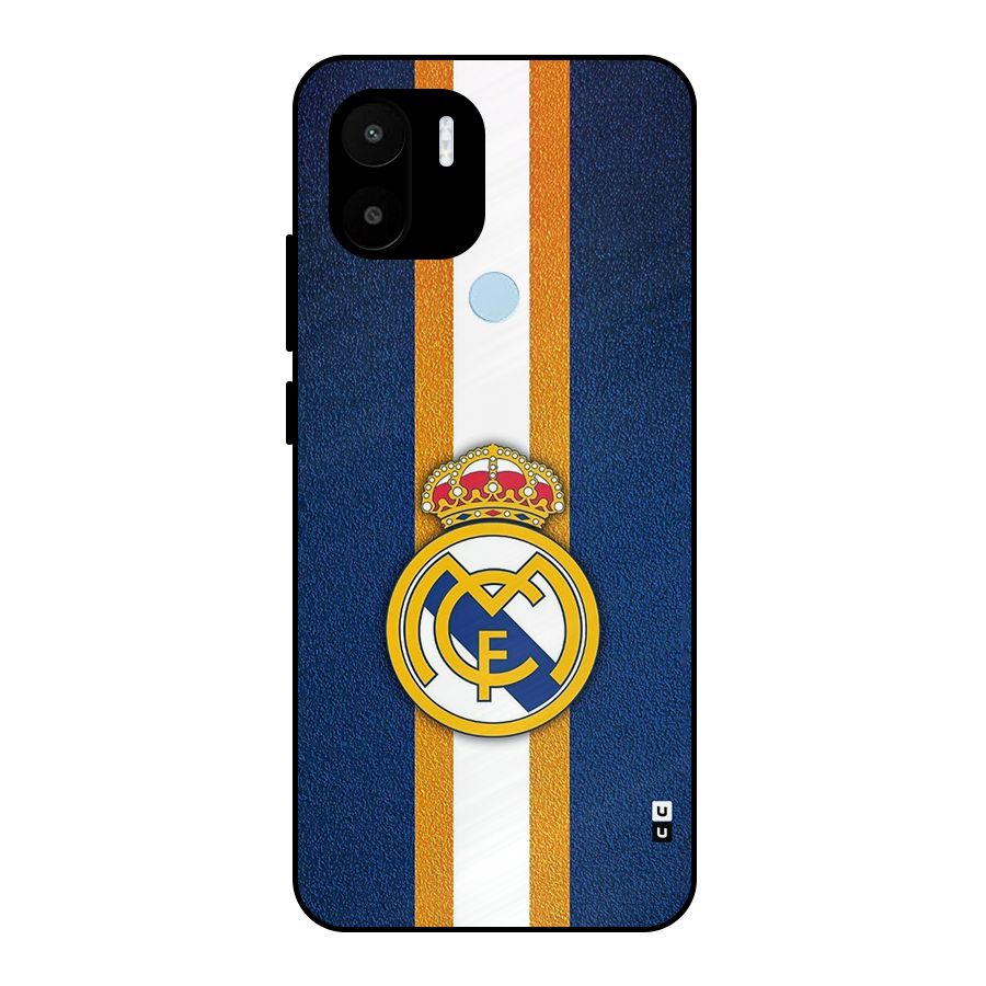 Real Madrid Stripes Metal Back Case for Redmi A2 Plus