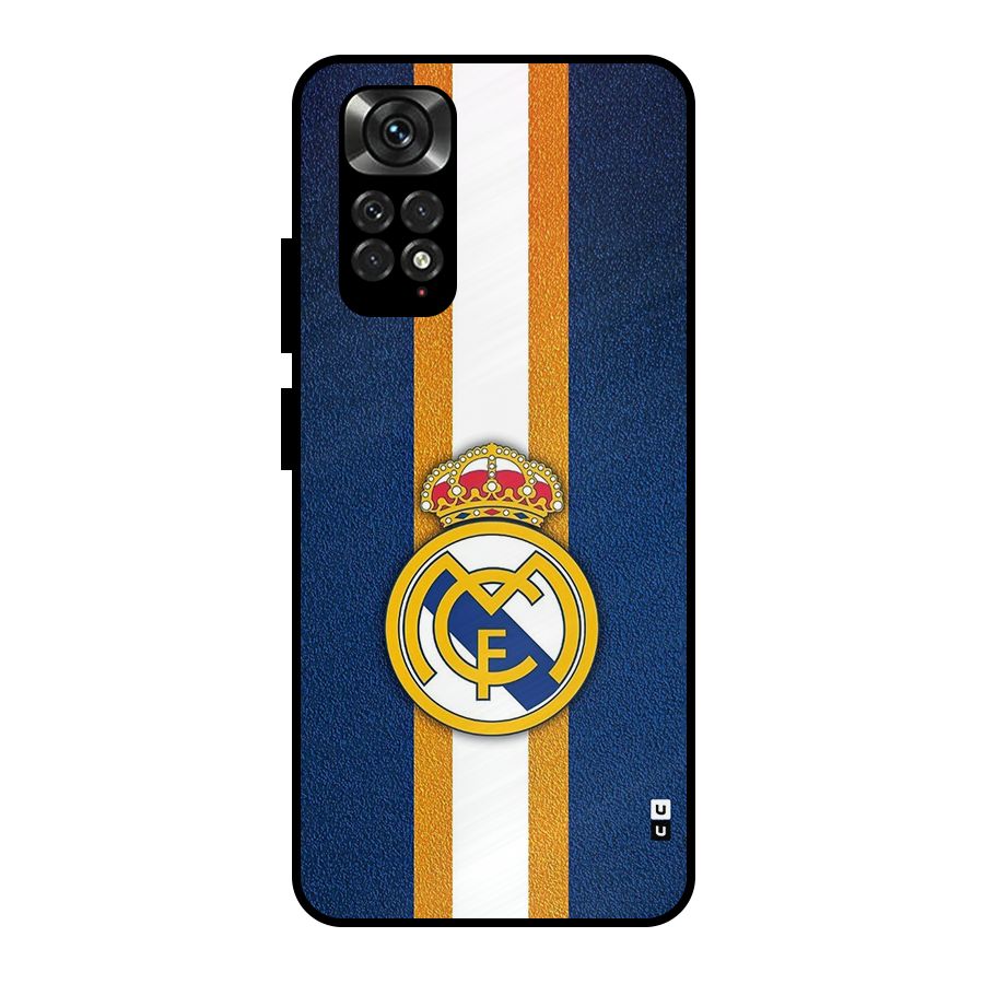 Real Madrid Stripes Metal Back Case for Redmi Note 11 Pro