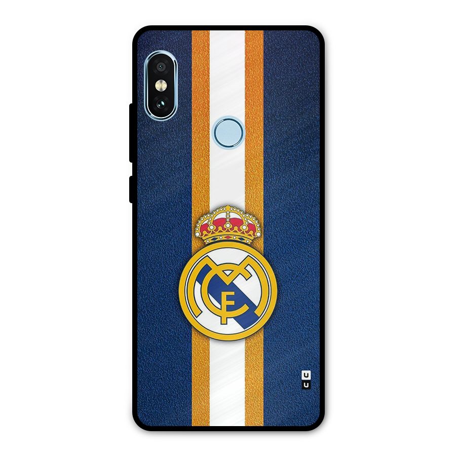 Real Madrid Stripes Metal Back Case for Redmi Note 5 Pro