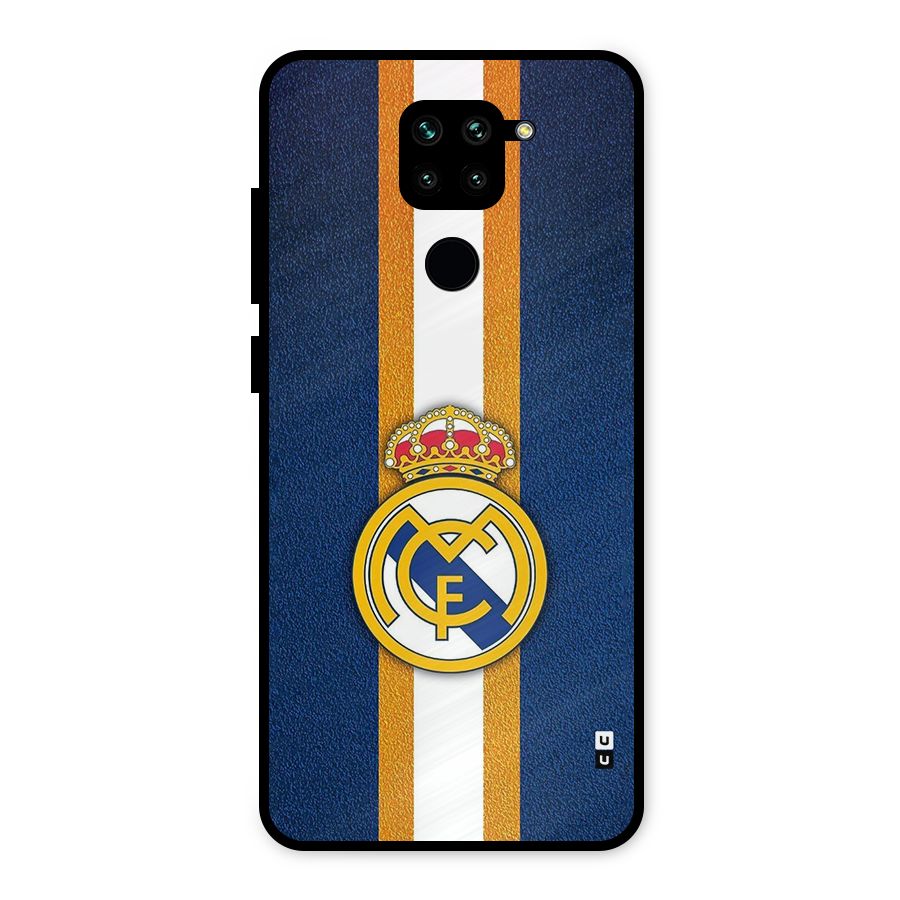 Real Madrid Stripes Metal Back Case for Redmi Note 9