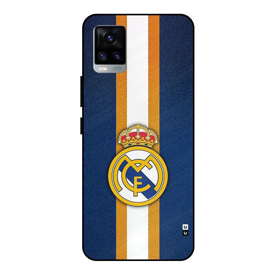 Real Madrid Stripes Metal Back Case for Vivo V20 2021