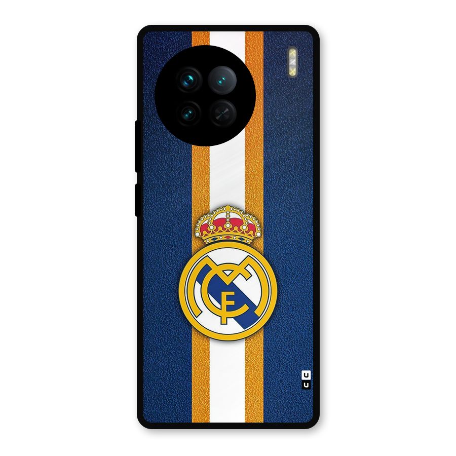 Real Madrid Stripes Metal Back Case for Vivo X90