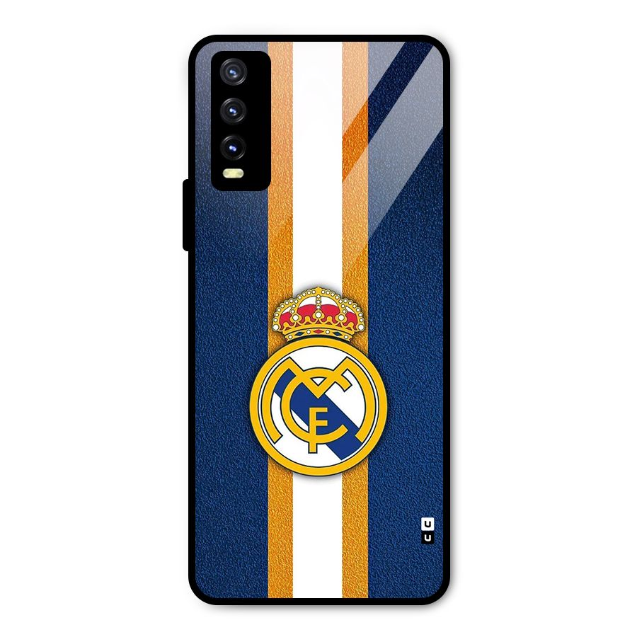 Real Madrid Stripes Metal Back Case for Vivo Y20