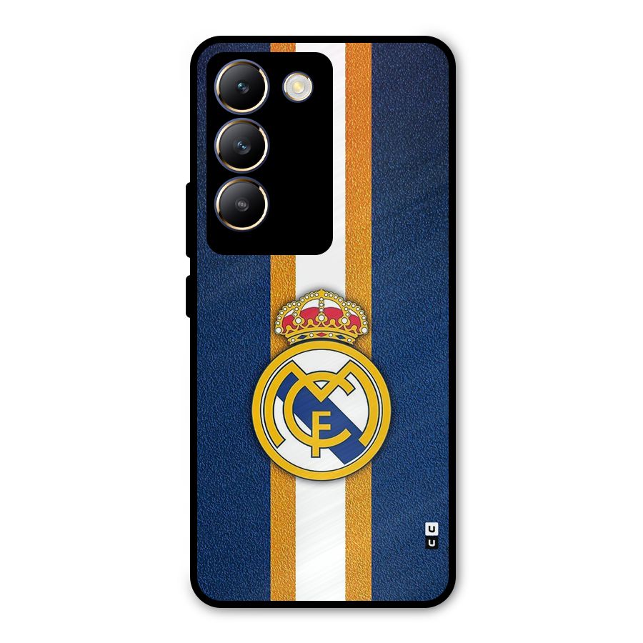 Real Madrid Stripes Metal Back Case for Vivo Y200e