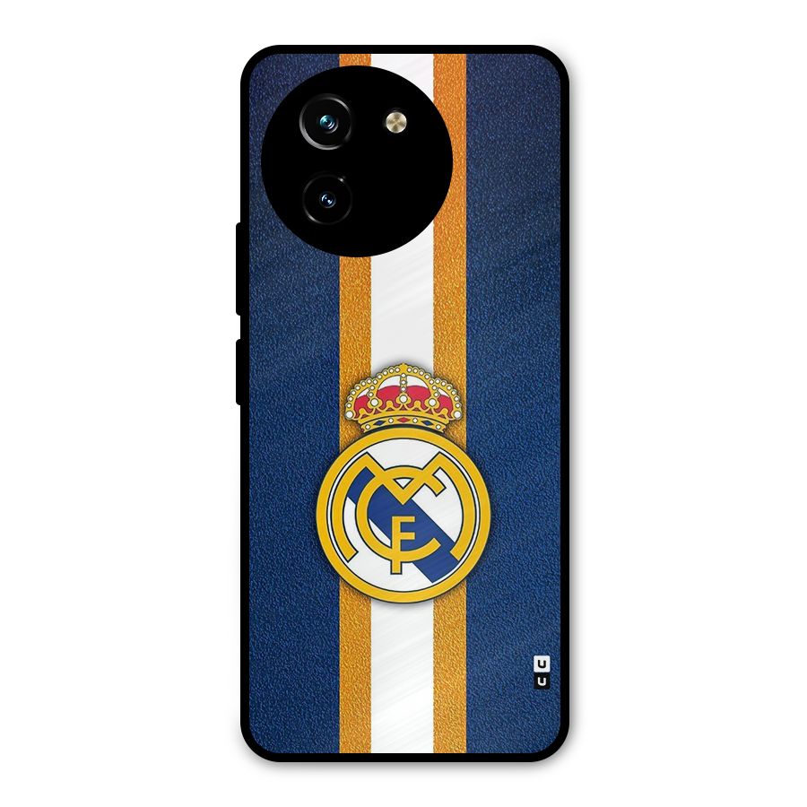 Real Madrid Stripes Metal Back Case for Vivo Y200i