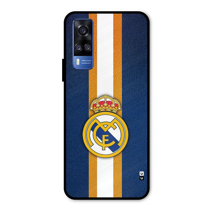 Real Madrid Stripes Metal Back Case for Vivo Y31