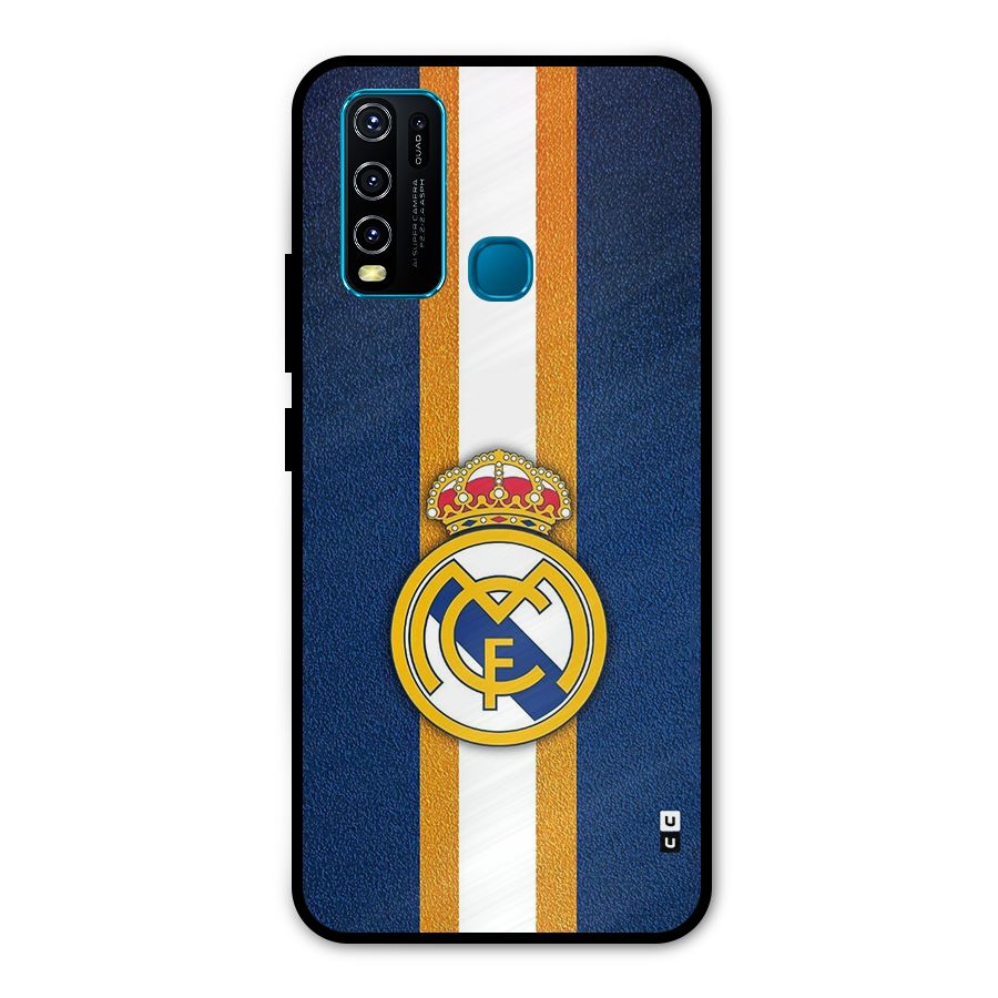 Real Madrid Stripes Metal Back Case for Vivo Y50