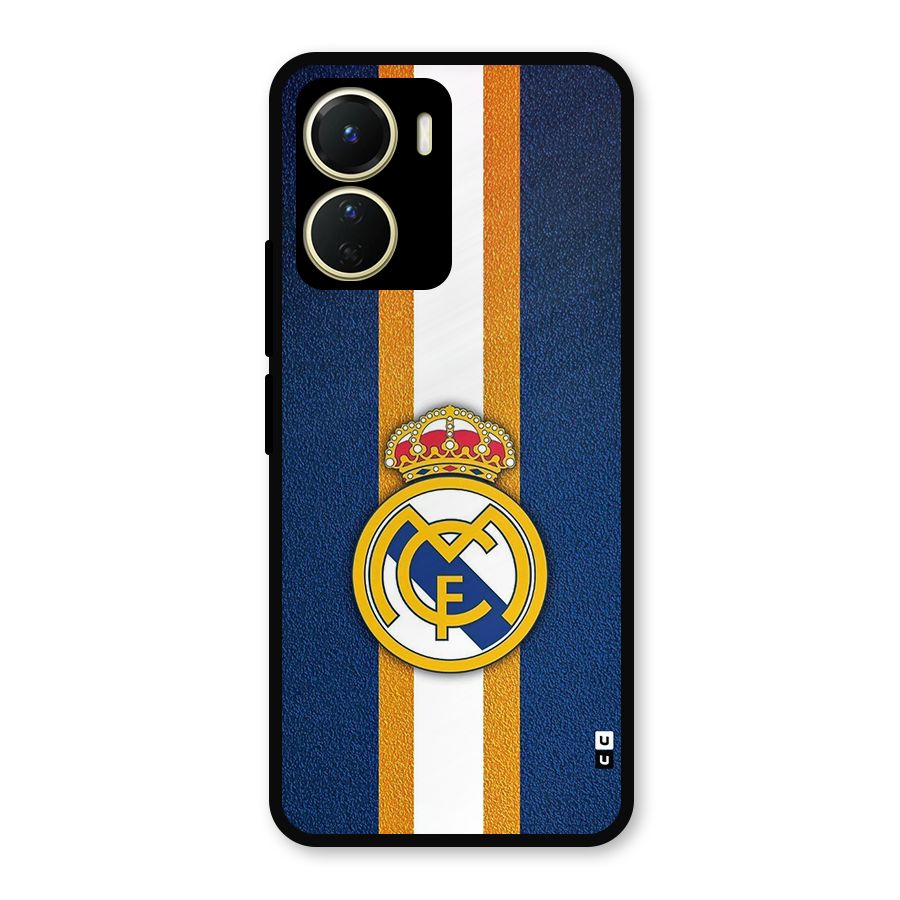 Real Madrid Stripes Metal Back Case for Vivo Y56