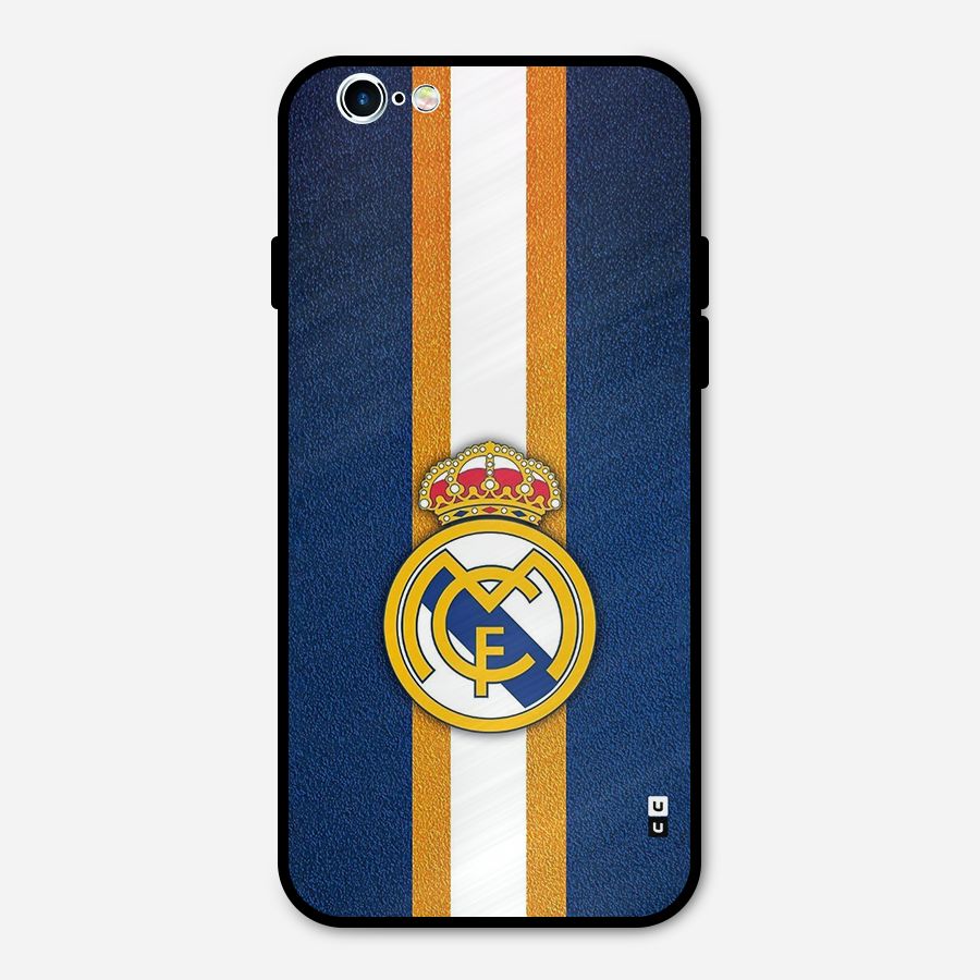 Real Madrid Stripes Metal Back Case for iPhone 6 6s