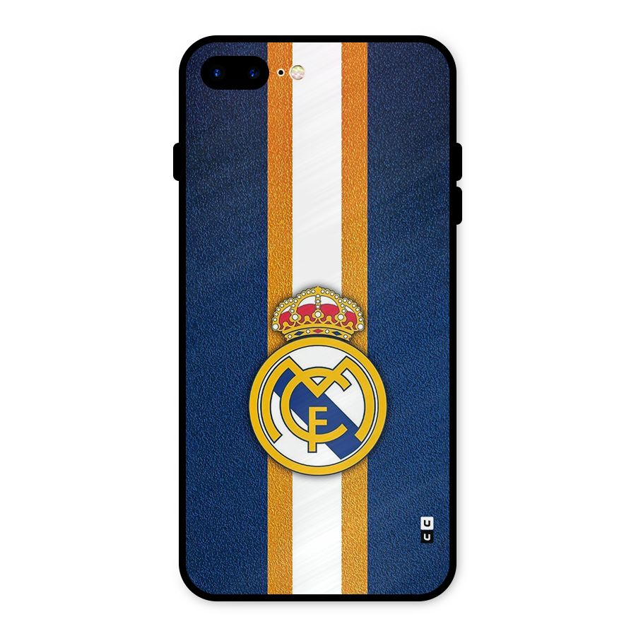 Real Madrid Stripes Metal Back Case for iPhone 7 Plus