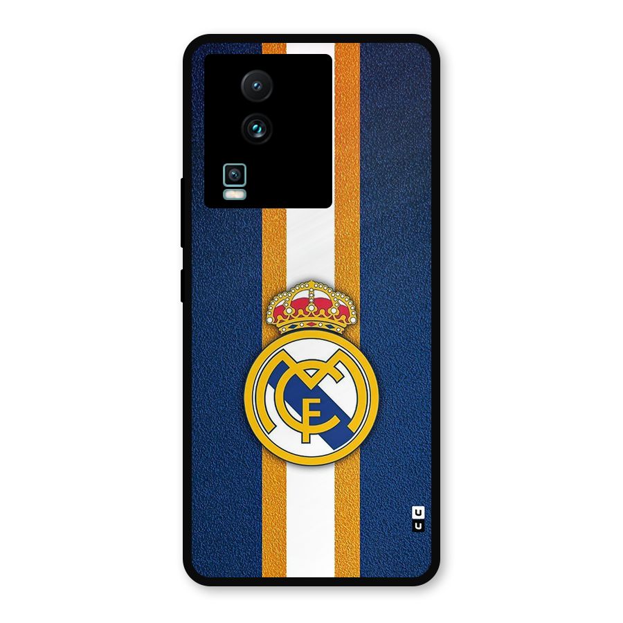 Real Madrid Stripes Metal Back Case for iQOO Neo 7