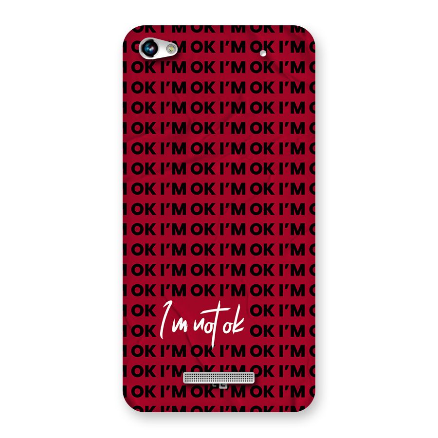 Really Not Ok Back Case for Canvas Hue 2 A316